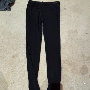 Black Liverpool jeans size 6/28. Permanent stains on the back.